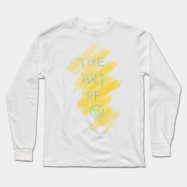 The Art of Smile, Smiley Face Long Sleeve T-Shirt by thecolddots